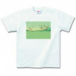 キャラクターイラストのプリントTシャツ(ホワイト)各種