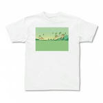 キャラクターイラストのプリントTシャツ(ホワイト)各種