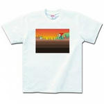 キャラクターイラストのプリントTシャツ（ホワイト）各種