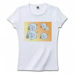 象・キャラクターのプリントTシャツ(ホワイト)各種