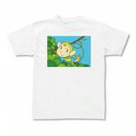 モンキー・キャラクターのプリントTシャツ(ホワイト)各種