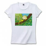 モンキー・キャラクターのプリントTシャツ（ホワイト）各種
