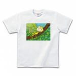 モンキー・キャラクターのプリントTシャツ（ホワイト）各種