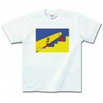 太陽キャラクターのプリントTシャツ(ホワイト)各種