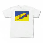 太陽キャラクターのプリントTシャツ（ホワイト）各種