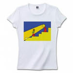 太陽キャラクターのプリントTシャツ(ホワイト)各種