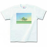 シンプルイラスト(サイ)のプリントTシャツ(ホワイト)各種