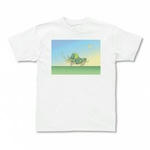 シンプルイラスト(サイ)のプリントTシャツ(ホワイト)各種