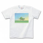 シンプルイラスト(サイ)のプリントTシャツ(ホワイト)各種