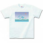 シンプルイラスト(鳥?)のプリントTシャツ