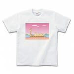シンプルイラスト(ナメクジ)のプリントTシャツ(ホワイト)各種