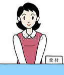 ビジネスシーンとISO関連のイラスト