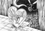 画像データ販売 「アート作品・鉛筆画 - ハートの中の私」 