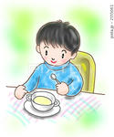 子供・男の子・男子・児童・朝食・食事