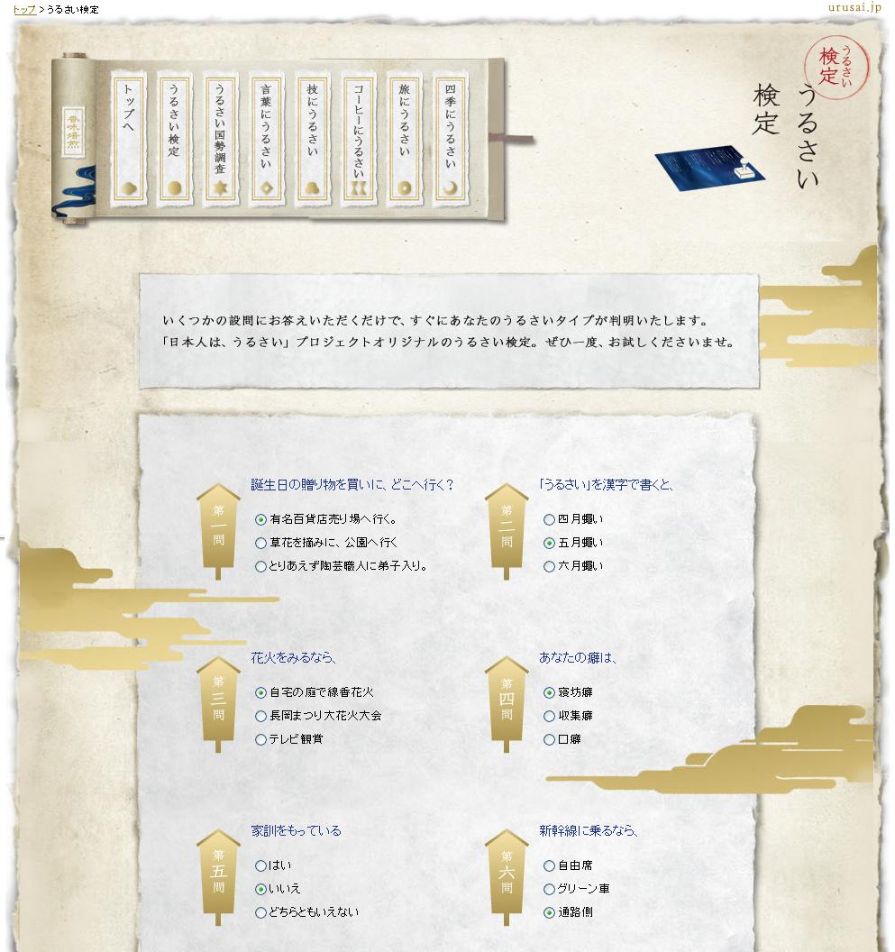 うるさい検定