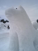 犬っこ_雪像