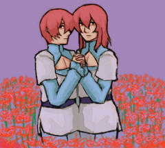 百合っぽい赤組