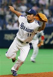 中４－１横（１３日）　川上が１１勝目(c)中日スポーツ