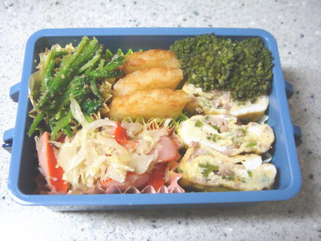 挽肉入り卵焼き弁当