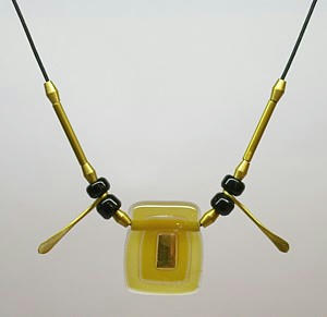 Higgins Brass Bead Pendant Yellow
