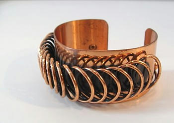 Vintage Copper  Rnoir Cuff Bracelet 