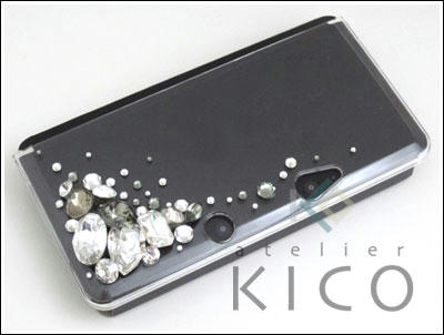 ビッグビジュー シンプルカラー３ｄｓデコ デコ電 デコds デコiphone アトリエ キコのブログ キコログ