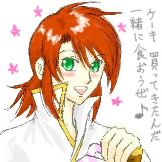一緒にケーキをｖ