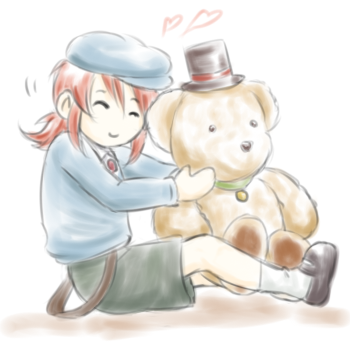 教授くまちゃんと一緒＾＾