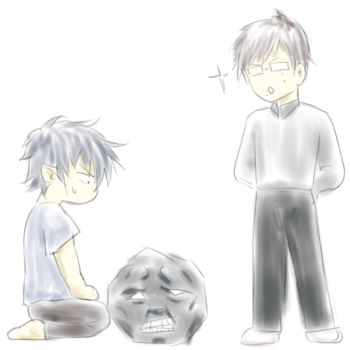 にらめっこしましょ♪