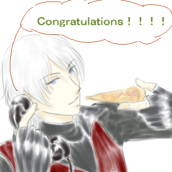 ピザもお祝いｖ