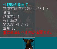 10_09_23　＋重装　麒麟の胸当てGET♪d(ﾟ∀ﾟd)