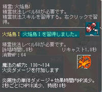 11_01_03_AO　精霊魔法ＬＶ５８スキル　火焔鳥１