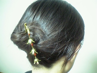 簪一本で纏め上げ可能