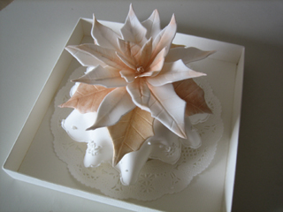 ポインセチアのケーキ