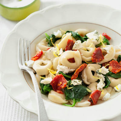 Tortellini Toss with Herbed Goat Cheese
