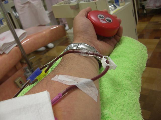 献血左腕
