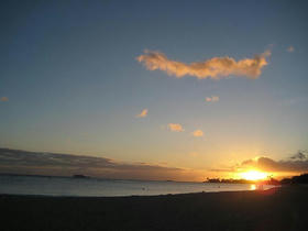 夕日