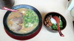 ラーメン横綱のラーメンとチャーシュー丼