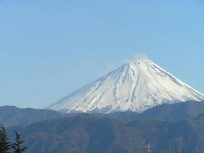 釜無川より富士山