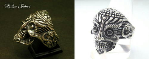 Tibetan Monk Skull Ring