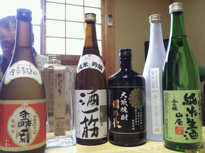 持参したお酒集合