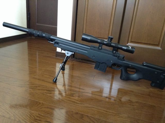 東京マルイ　L96AWS バイポッド付き 東京マルイ】L96AWS ブラックストック・タクティカルバイポッド