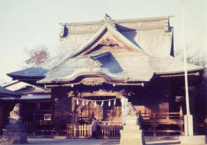 [画像：諏訪神社焼失前]