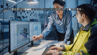 精密部品用CNCマシニングセンタに求められる5つの要件。