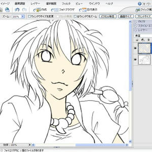 SAI塗りしたいが、時間切れ；；