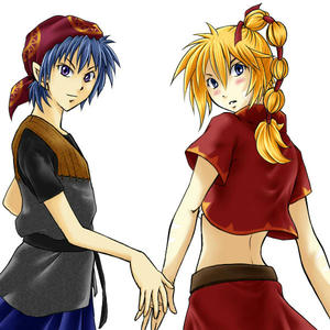 2，3か月前の線画に色つけてみた