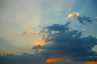 夕日
