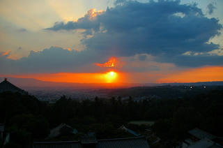 夕日