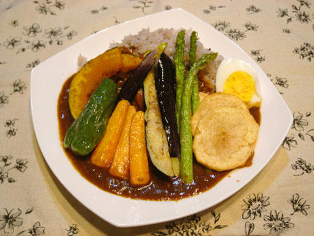 野菜の素揚げカレー