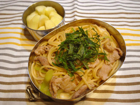 豚ネギ味噌パスタ弁当